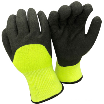 NMSAFETY anti inverno água leve 7g meia luvas de látex de espuma de inverno revestido macio